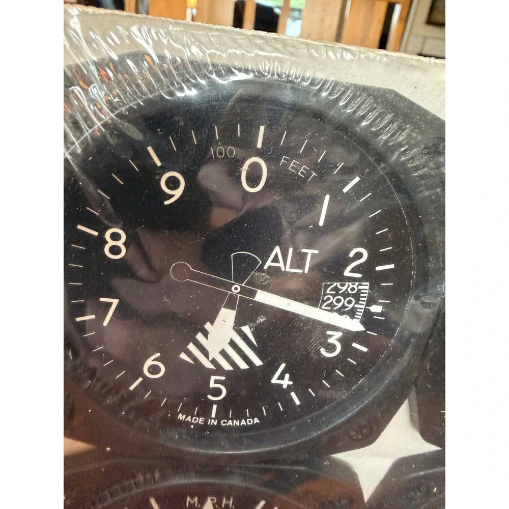 Trintec Aviation Instrument Coaster Set 4pc Flight Gauge Pilot Decor 9060 Pilot